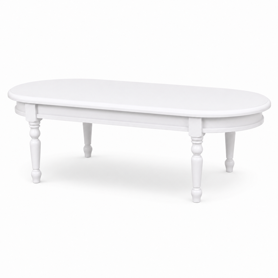 Coffee Table - Vouvray - Solid Pine - 135 x 45 x 55 cm - White