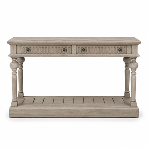 Console Table - Gaillac - Solid Oak - 140 x 50 x 80 cm - Oak