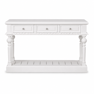 Console Table - Gaillac - Solid Pine - 140 x 50 x 80 cm - White
