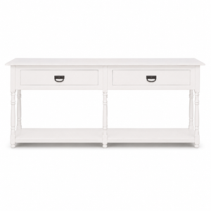 Konsolentisch - Tournus - Massivkiefer - 180 x 45 x 76 cm - Weiß