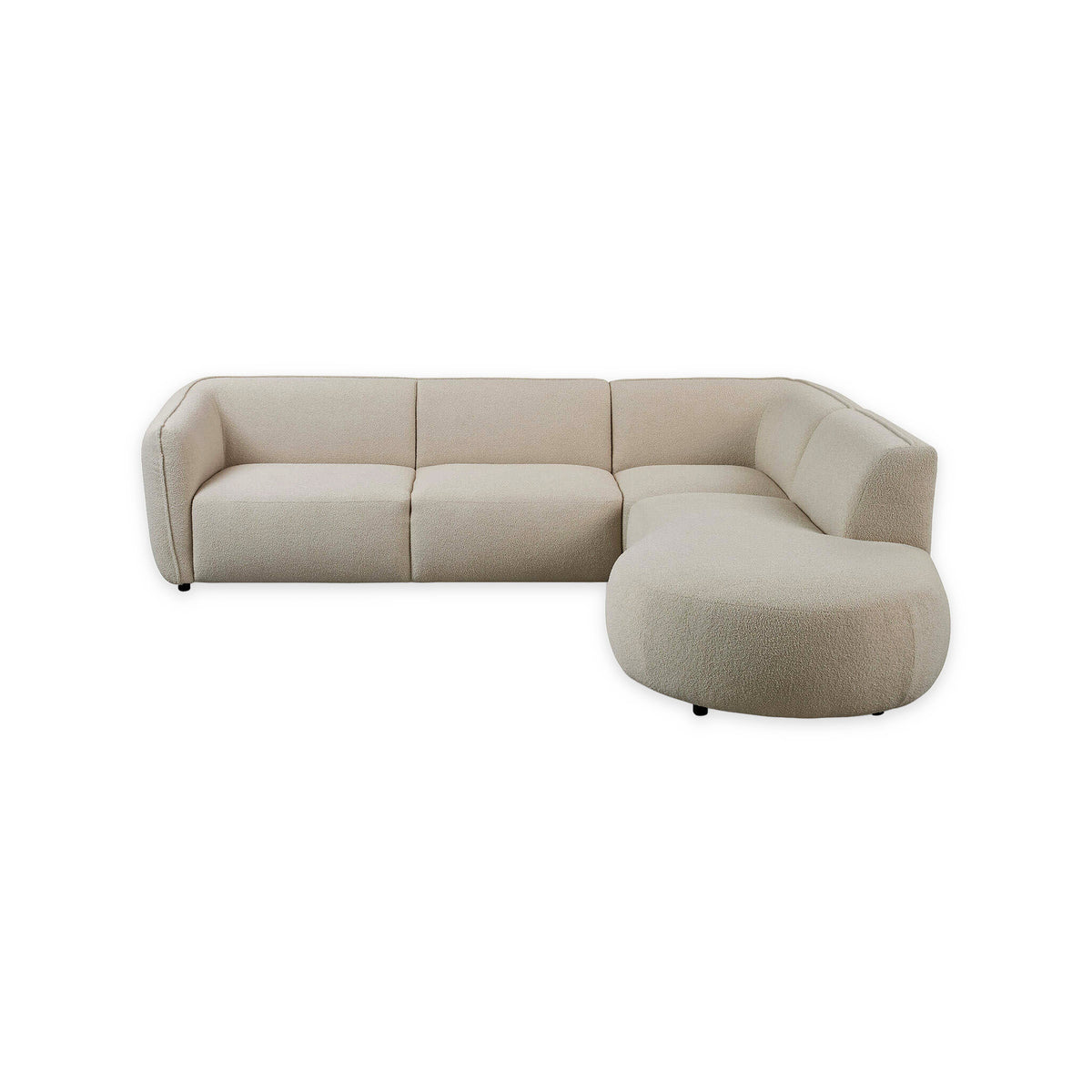 Corner Sofa Bever - Open End - Sand Beige | Marcottestyle