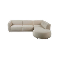 Corner Sofa Bever - Open End - Sand Beige | Marcottestyle