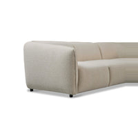 Corner Sofa Bever - Open End - Sand Beige | Marcottestyle