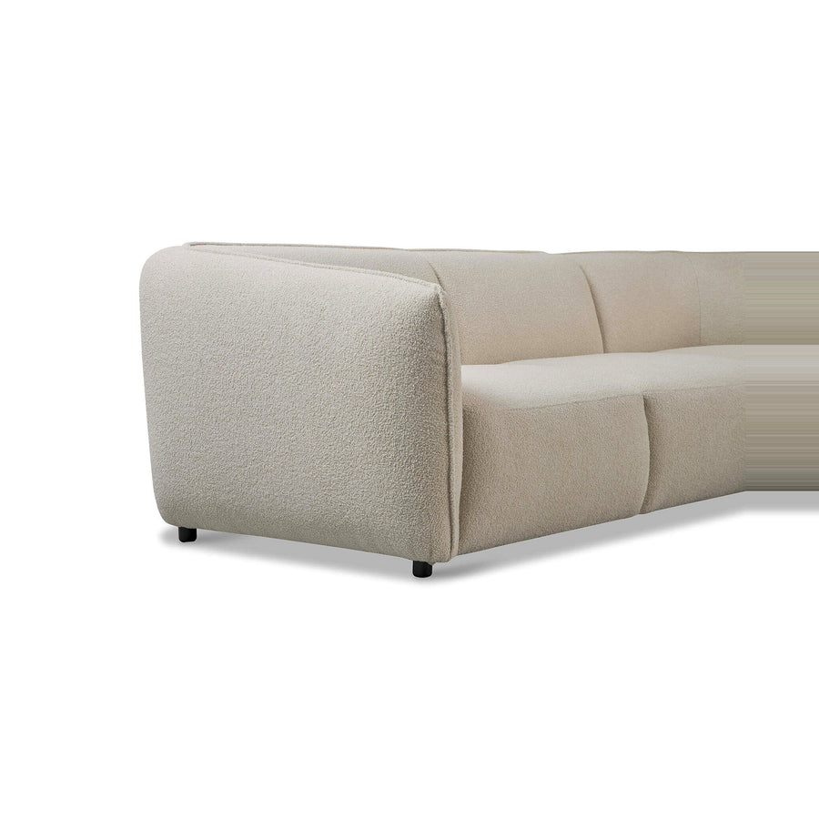 Corner Sofa Bever - Open End - Sand Beige | Marcottestyle