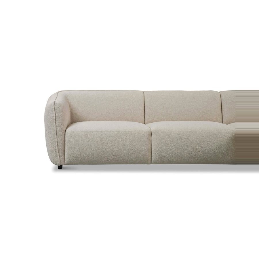 Corner Sofa Bever - Open End - Sand Beige | Marcottestyle
