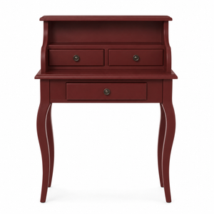 Desk - Cheverny - Solid Pine - 65 x 40 x 103 cm - Bordeaux