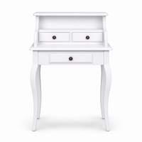 Desk - Cheverny - Solid Pine - 65 x 40 x 103 cm - White