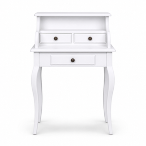 Desk - Cheverny - Solid Pine - 65 x 40 x 103 cm - White