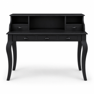 Desk - Vendome - Solid Pine - 130 x 60 x 103 cm - Black