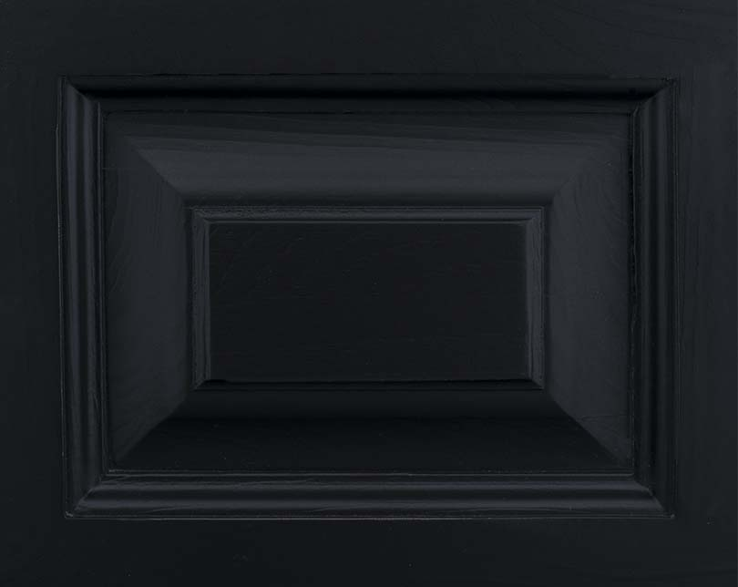 Black solid pine colour and material sample for the Vendome desk