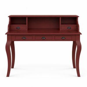 Desk - Vendome - Solid Pine - 130 x 60 x 103 cm - Bordeaux