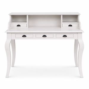 Desk - Vendome - Solid Pine - 130 x 60 x 103 cm - White