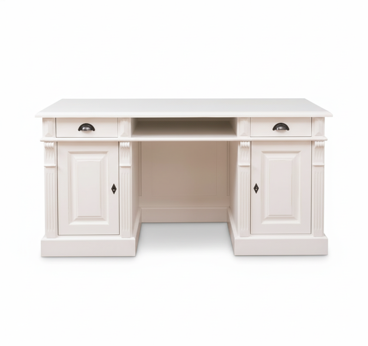 Belvoir Desk - White - White Top | Marcottestyle