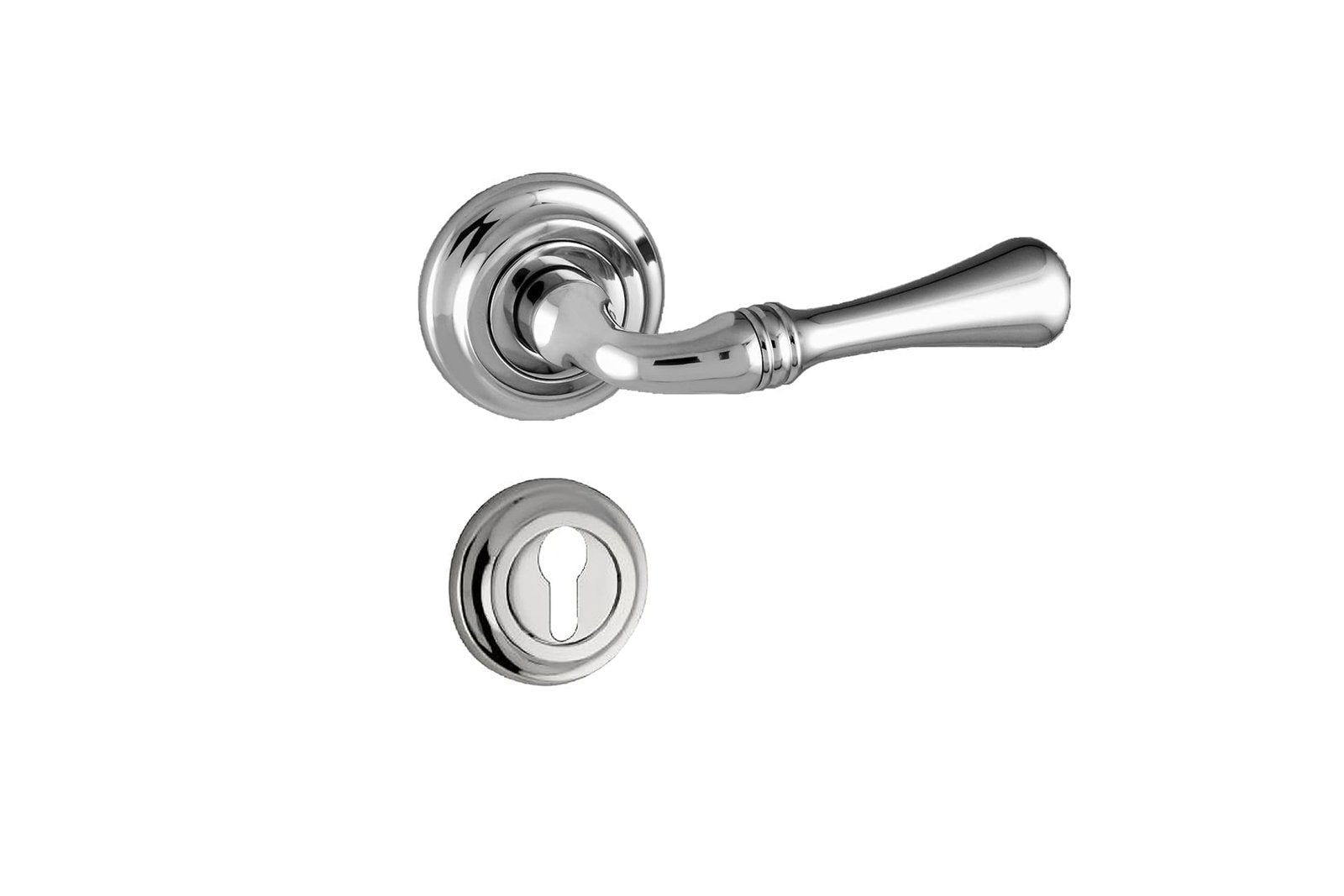 Door lever handles set on roses - 0R8688 | Marcottestyle