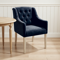 Dining Chair Canon - Alcantara Navy in a dining room interior | Marcottestyle