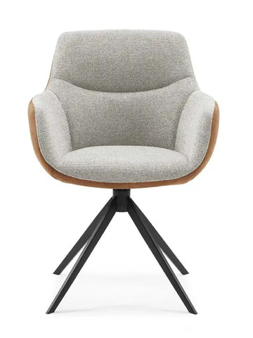 Dining chair Ferrara Bull 15 Brown Sneak 01 Natural - MCS