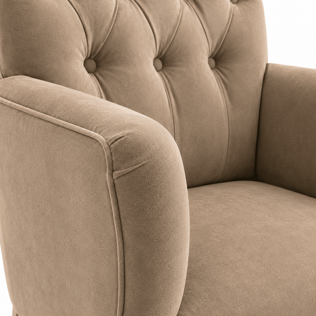 Esszimmerstuhl Jaguar - Alcantara Beige - Eiche Füße - Marcottestyle Shop