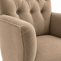 Esszimmerstuhl Jaguar - Alcantara Beige - Eiche Füße - Marcottestyle Shop