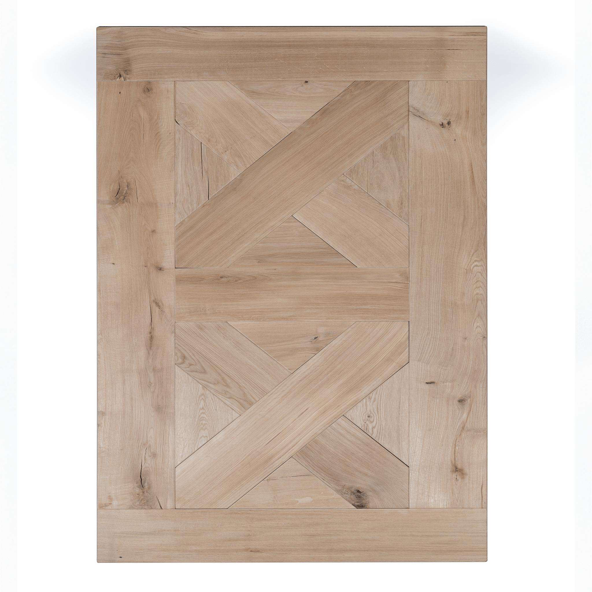 Dining Table Croza - Rustic Solid Oak Brushed - MCS L 200 x W 100 cm