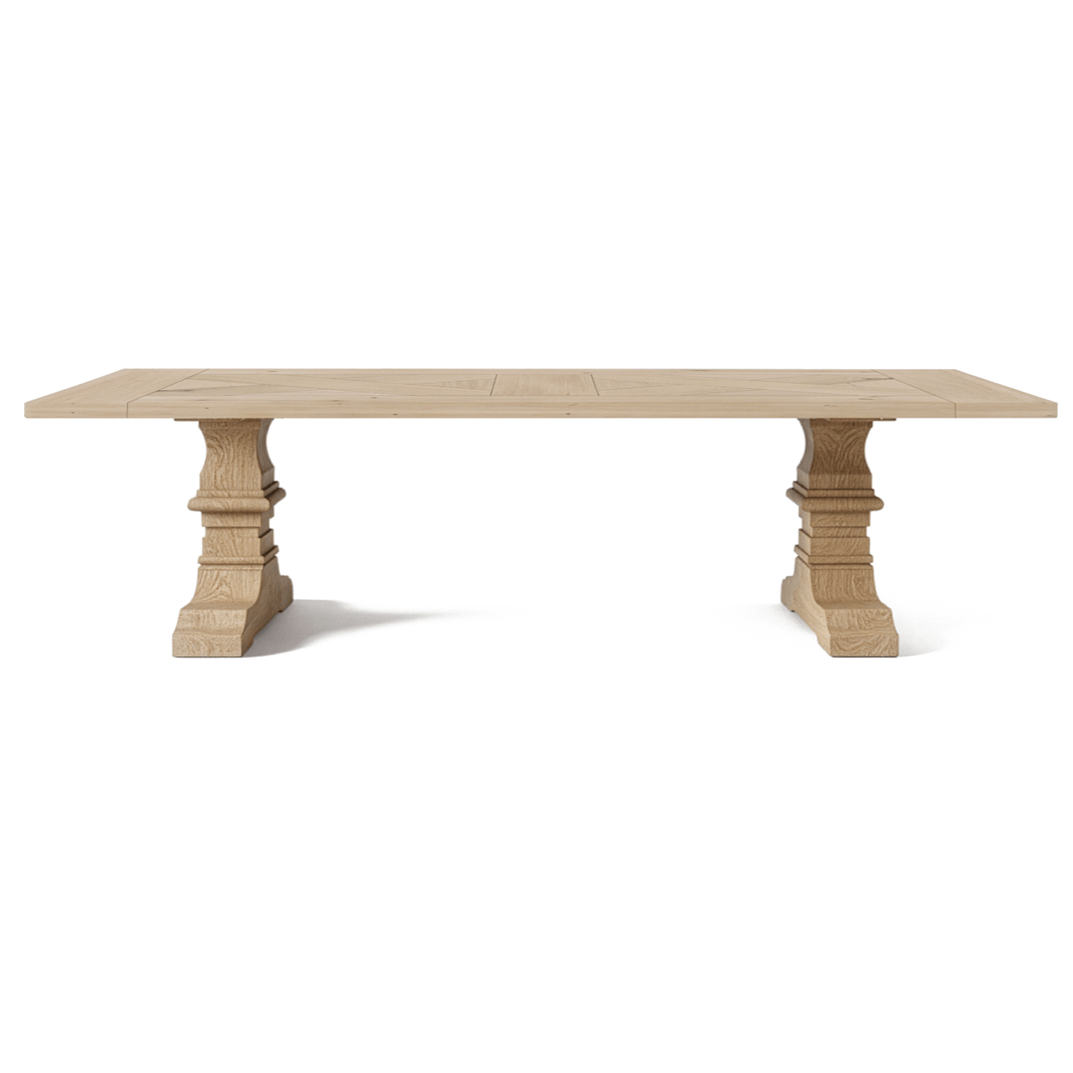 Dining Table Croza - Rustic Solid Eiche Brushed - MCS L 200 x W 100 cm