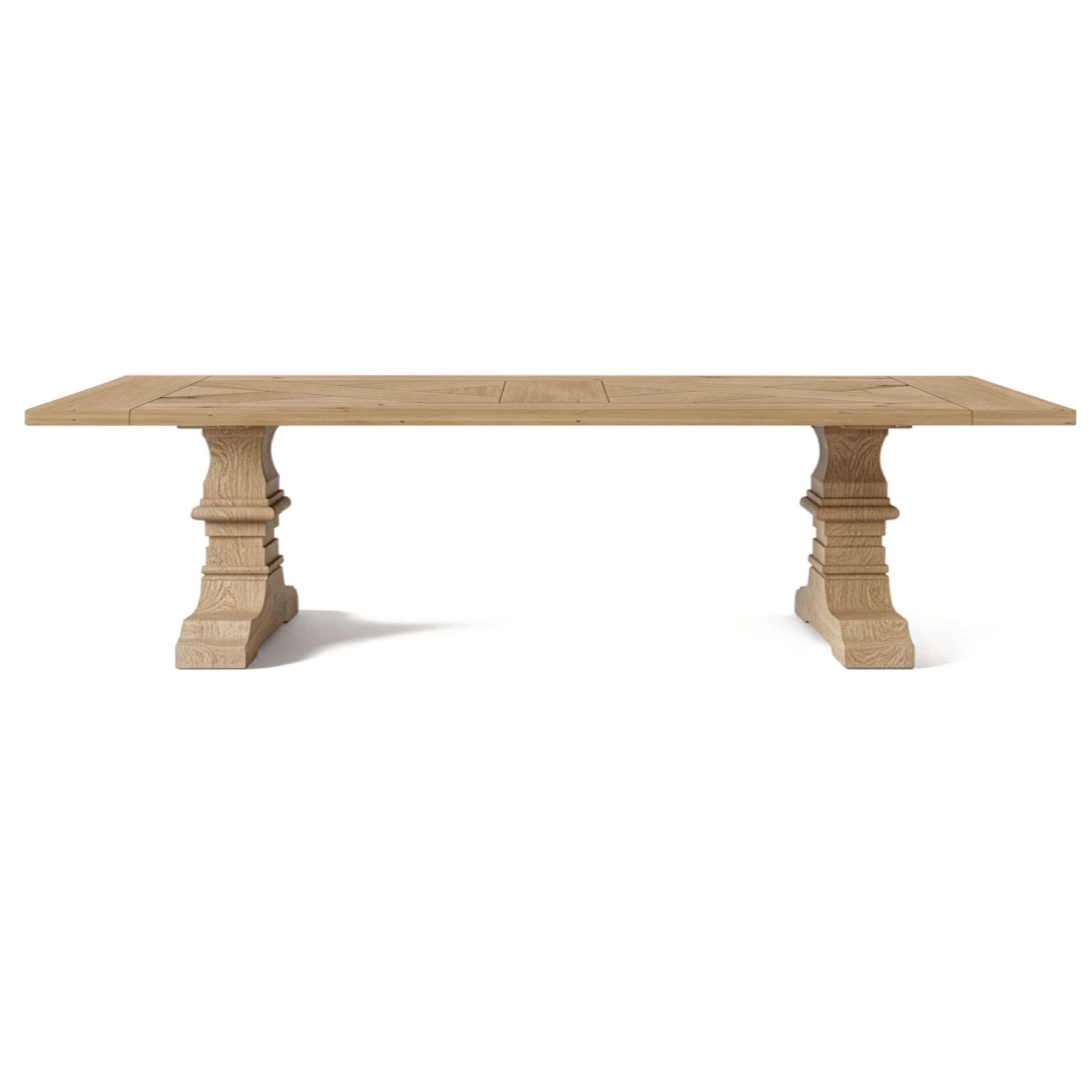 Table de salle à manger Croza - Rustic Massif Chêne Brushed - Oiled - MCS L 200 x W 100 cm