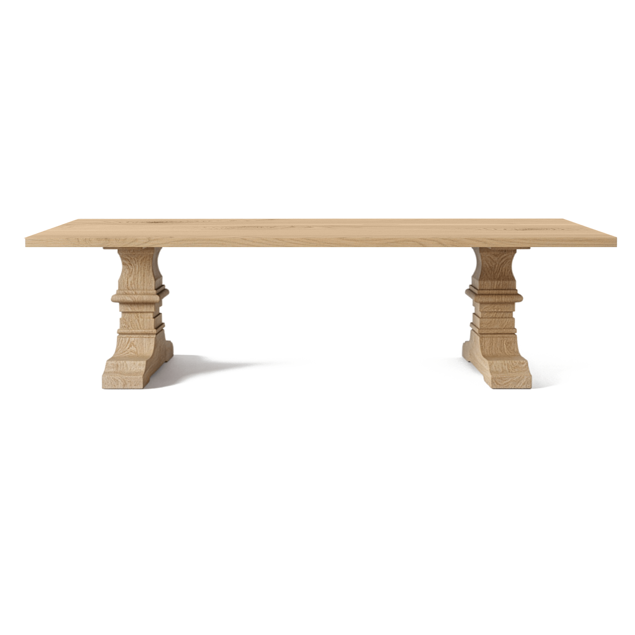 Dining Table Kloster - Solid Oak - Quality 2B - MCS 20 mm L 300 x W 122