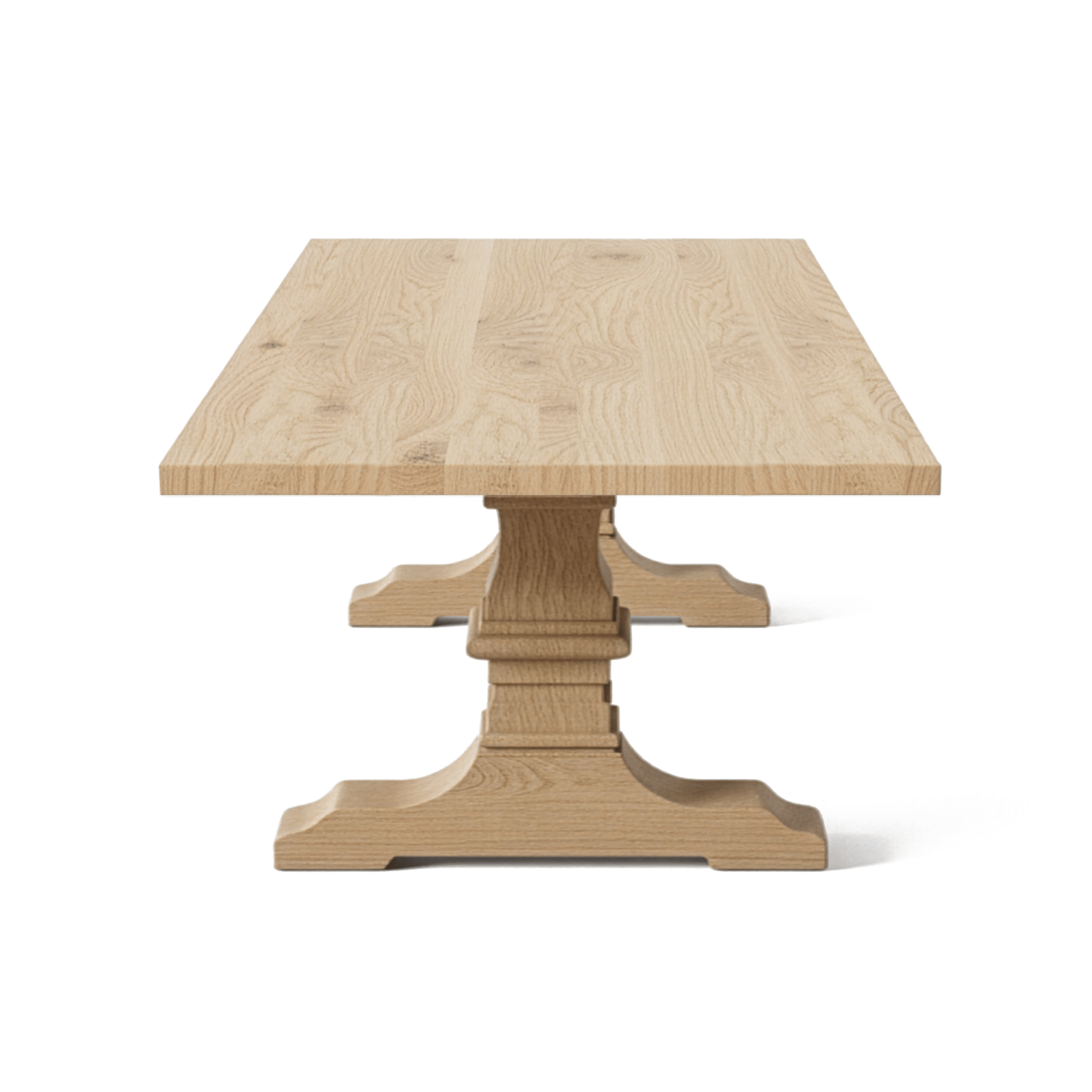 Dining Table Kloster - Solid Oak - Quality 2B - MCS 20 mm L 300 x W 122