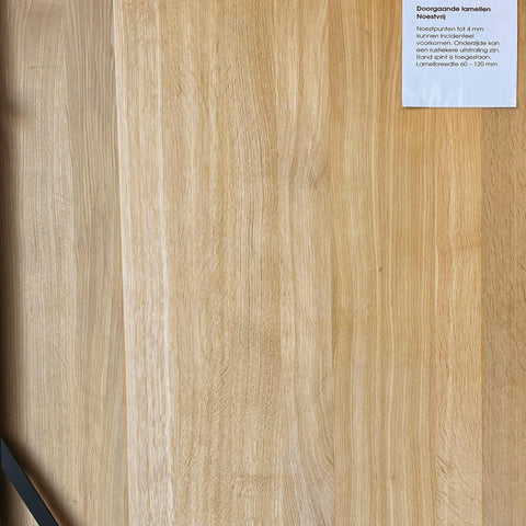 Dining Table Kloster - Solid Oak - Quality A - MCS 20 mm L 300 x W 122