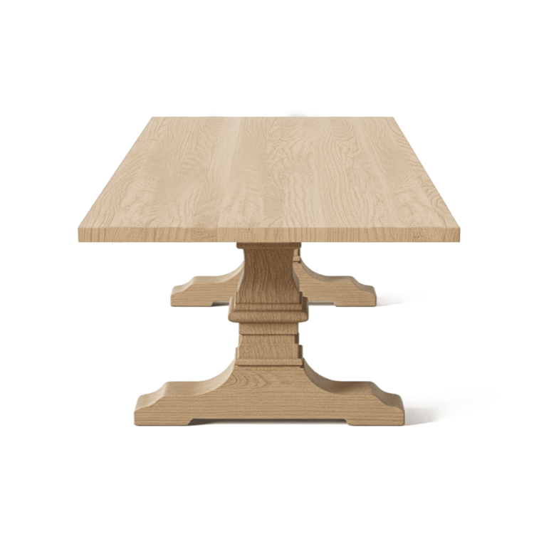 Dining Table Kloster - Solid Oak - Quality A - MCS 20 mm L 300 x W 122