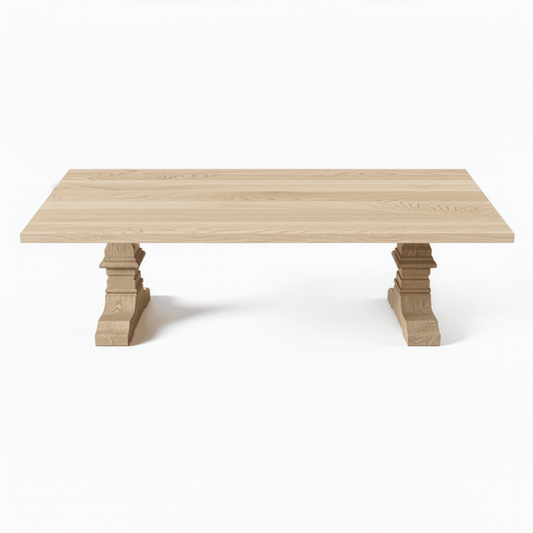 Dining Table Kloster - Solid Eiche - Quality A - MCS 20 mm L 300 x W 122