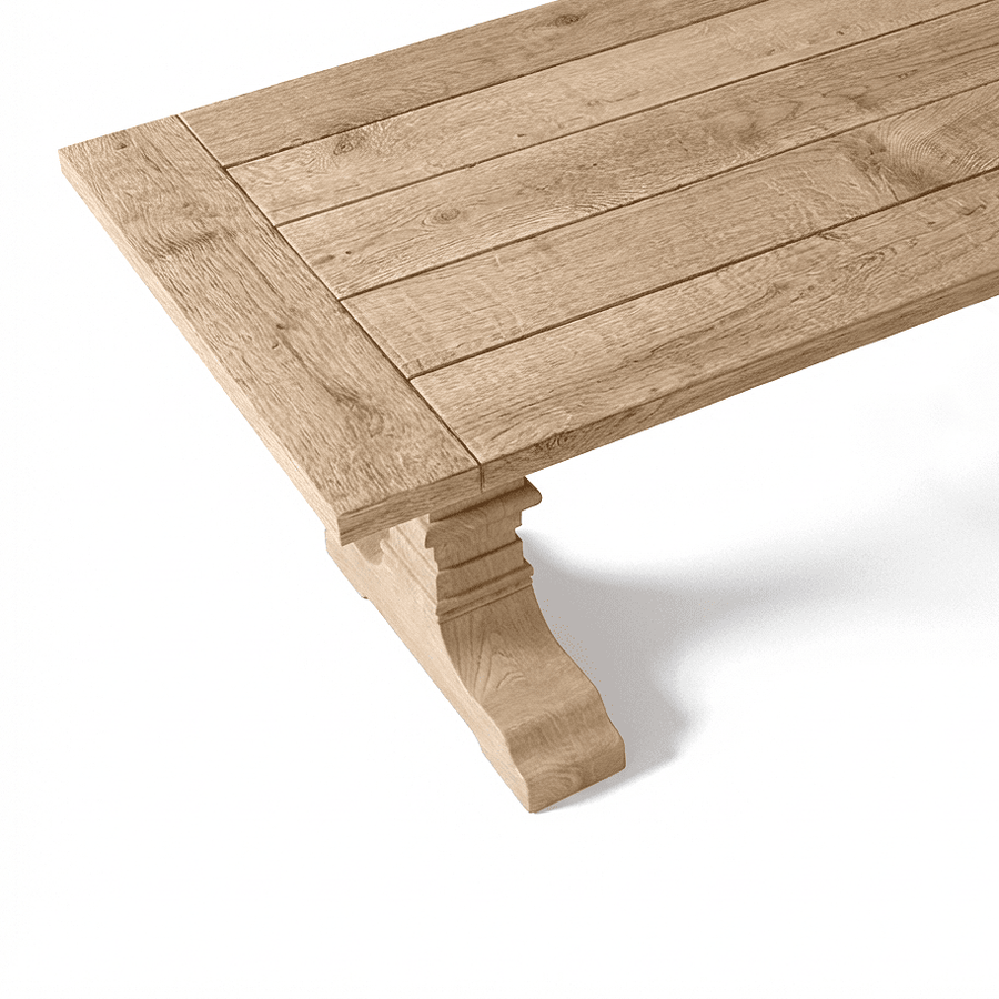 Esstisch Linear - Rustic Massiv Eiche Brushed - Oiled - MCS L 300 x W 100 cm