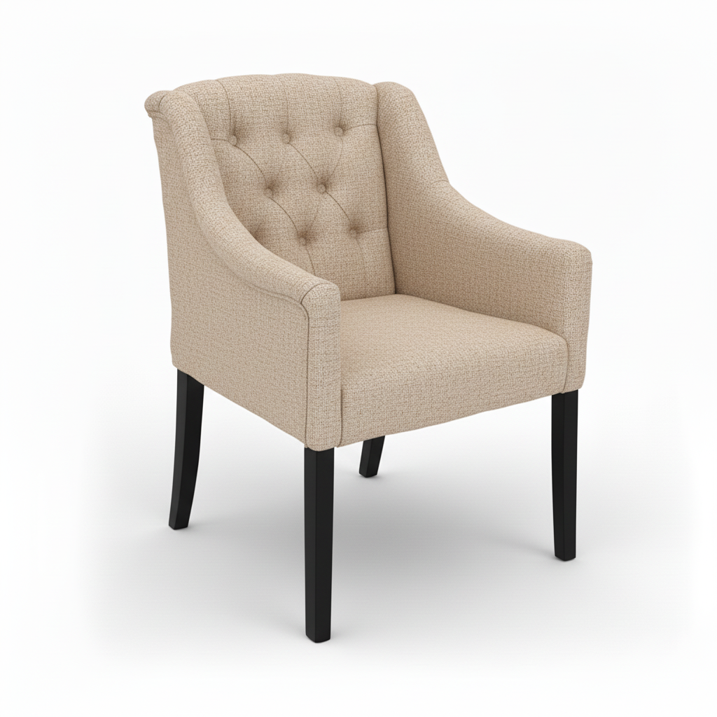 Dining Chair Canon – Beige - Black feet