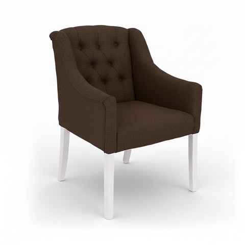 Dining Chair Canon – Brown - White feet