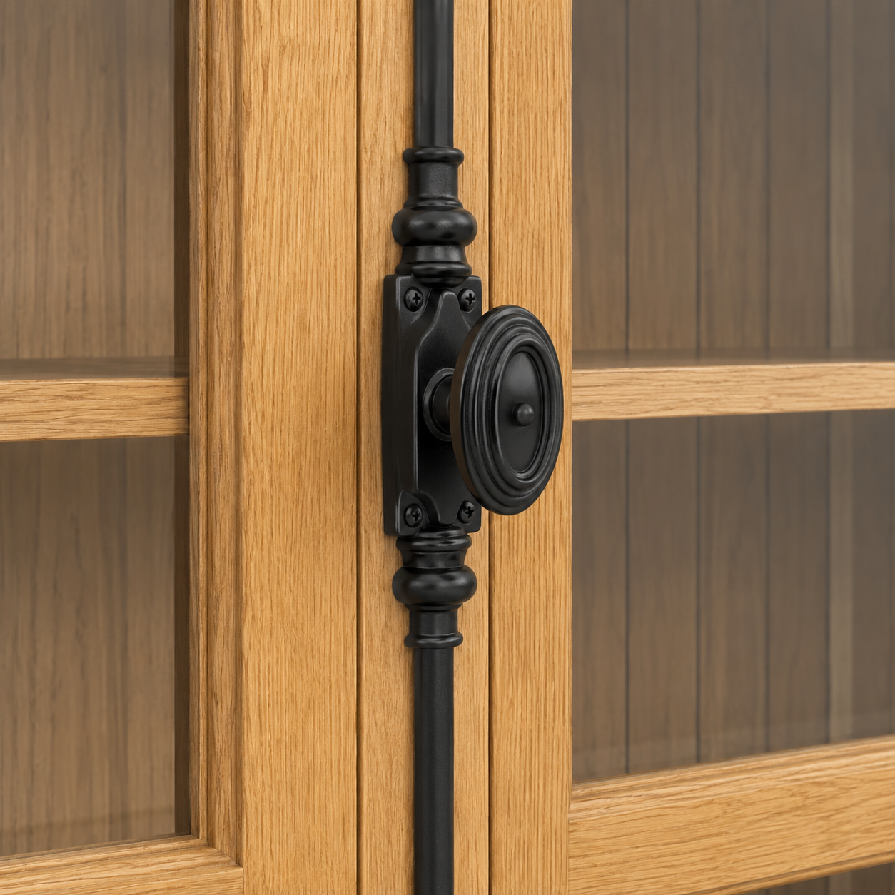 Display cabinet - Beaune - Solid Oak - 110 x 40 x 210 cm - Oak