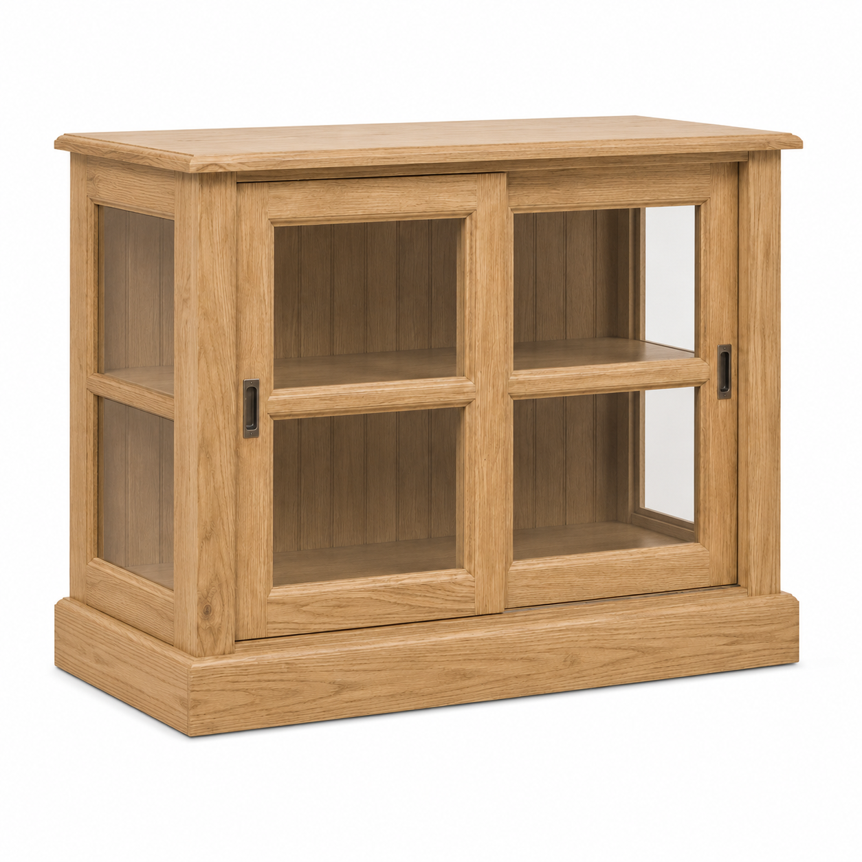 Display cabinet - Honfleur - Solid Oak - 106 x 47 x 86 cm - Oak