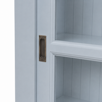 Display cabinet - Honfleur - Solid Pine - 106 x 47 x 86 cm - Light blue