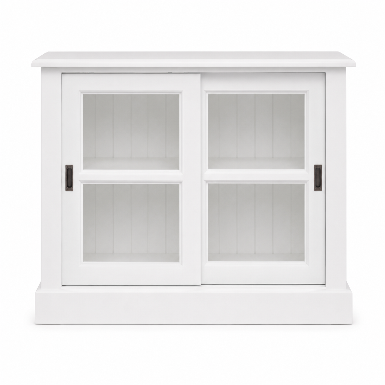 Display cabinet - Honfleur - Solid Pine - 106 x 47 x 86 cm - White