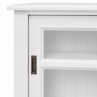 Display cabinet - Honfleur - Solid Pine - 106 x 47 x 86 cm - White