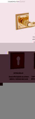 Porte lever handles set on roses - 0R6693