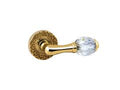 Door lever handles set on roses with Swarovski crystal - 0R4440