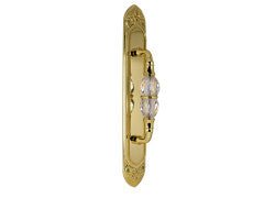 Porte pull handle on plate avec Swarovski crystal 60x400mm - 0M4406 - Marcottestyle Shop Deurbeslag Or 24K