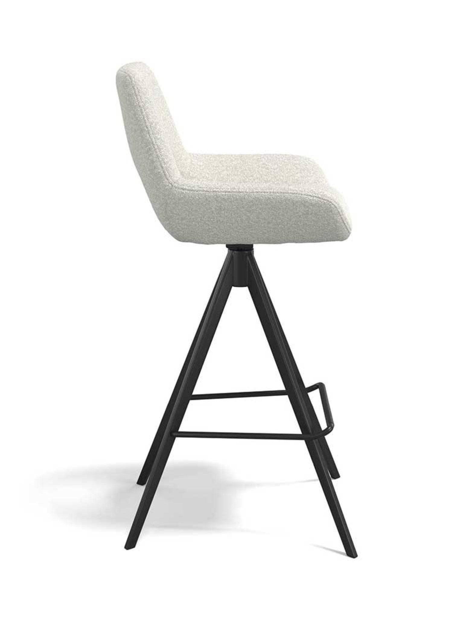 Draaibare Tabouret de bar Messina Ascot 1047 Pearl Hauteur d'assise 65 - MCS