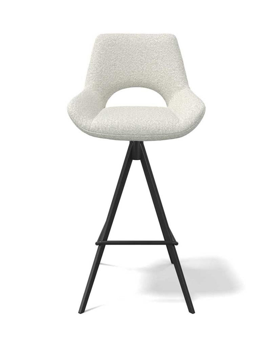 Draaibare Tabouret de bar Messina Ascot 1047 Pearl Hauteur d'assise 65 - MCS