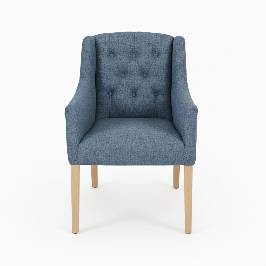 Dining Chair Canon – Light Blue - Beige feet