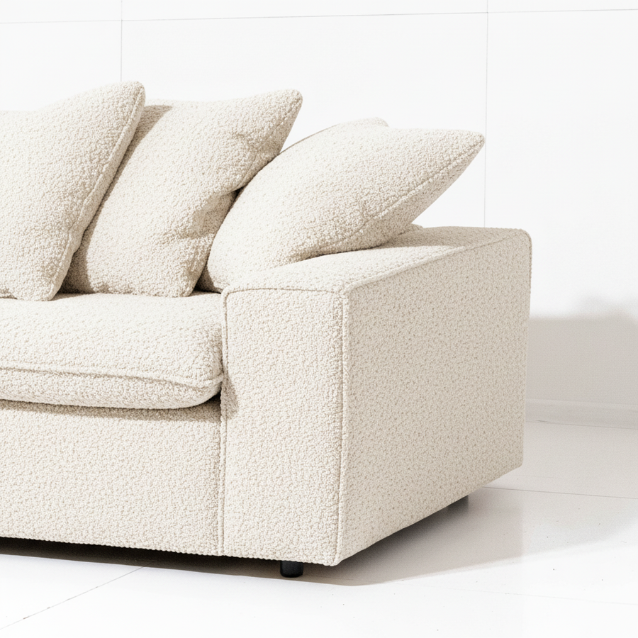 Canapé Linoa - Crème Beige - 2,5 Seater
