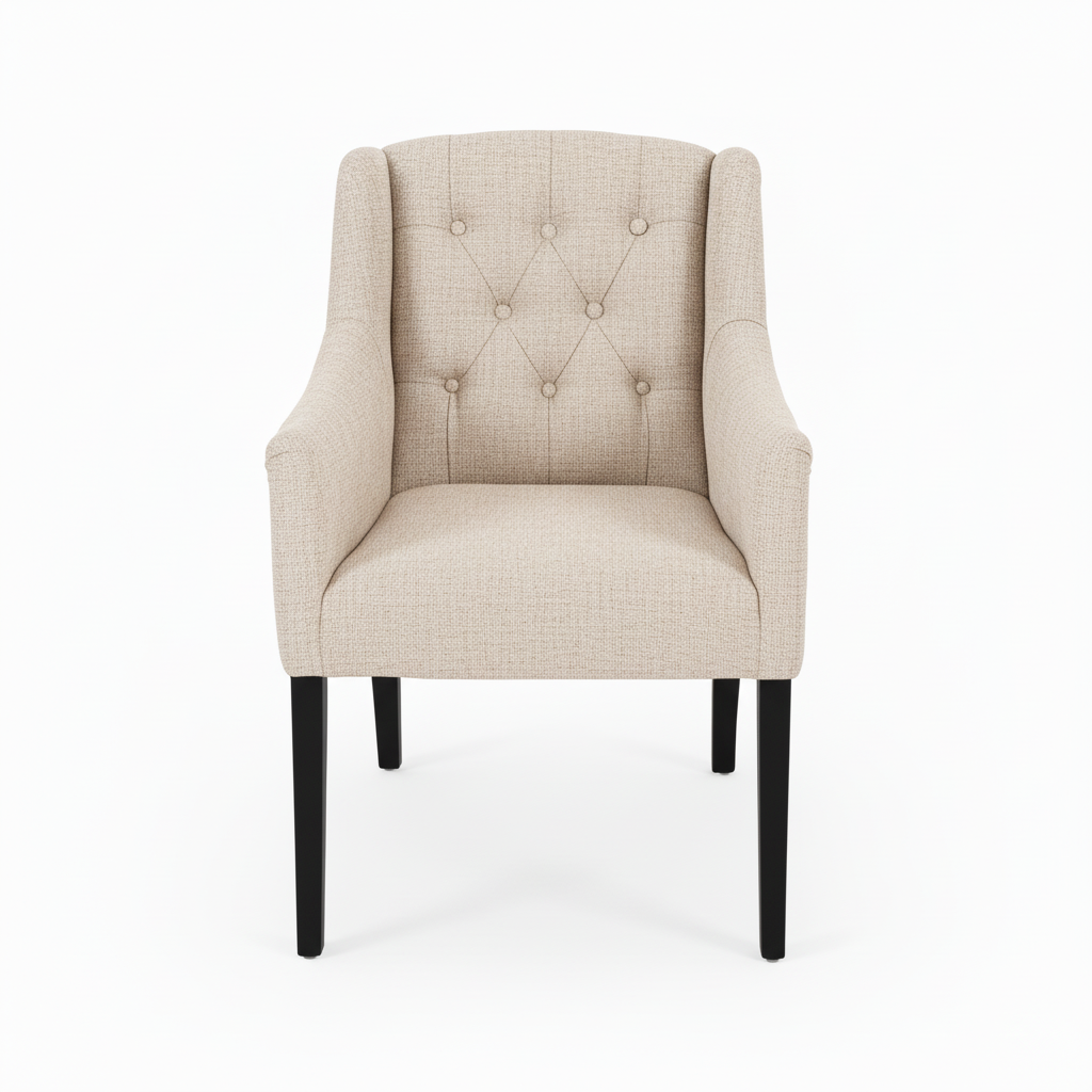 Dining Chair Canon – Beige - Black feet