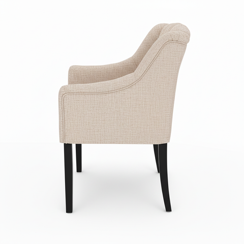 Dining Chair Canon – Beige - Black feet