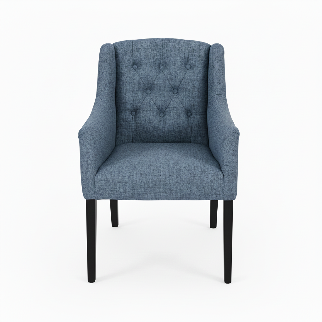 Dining Chair Canon – Light Blue - Black feet