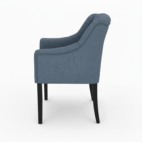 Dining Chair Canon – Light Blue - Black feet