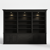Beaumont - Natureiche Bibliotheksschrank